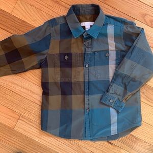 Boys Burberry button-down dress shirt